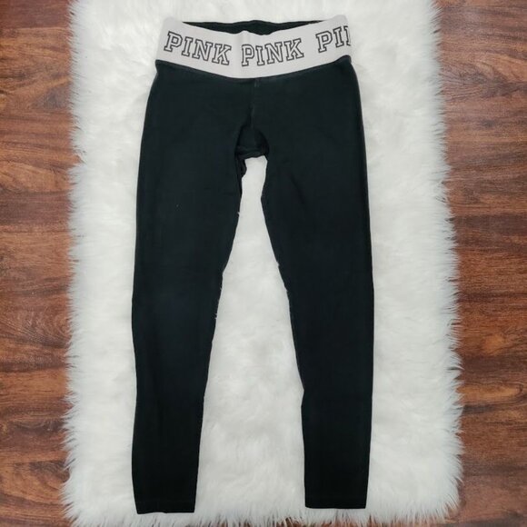 PINK Victoria's Secret Yoga Twee Y2K Hoodie & Low Waist Leggings Set Black Small - Picture 6 of 16